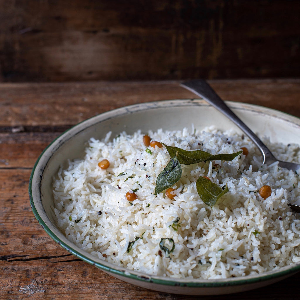 Coconut rice South Indian style 