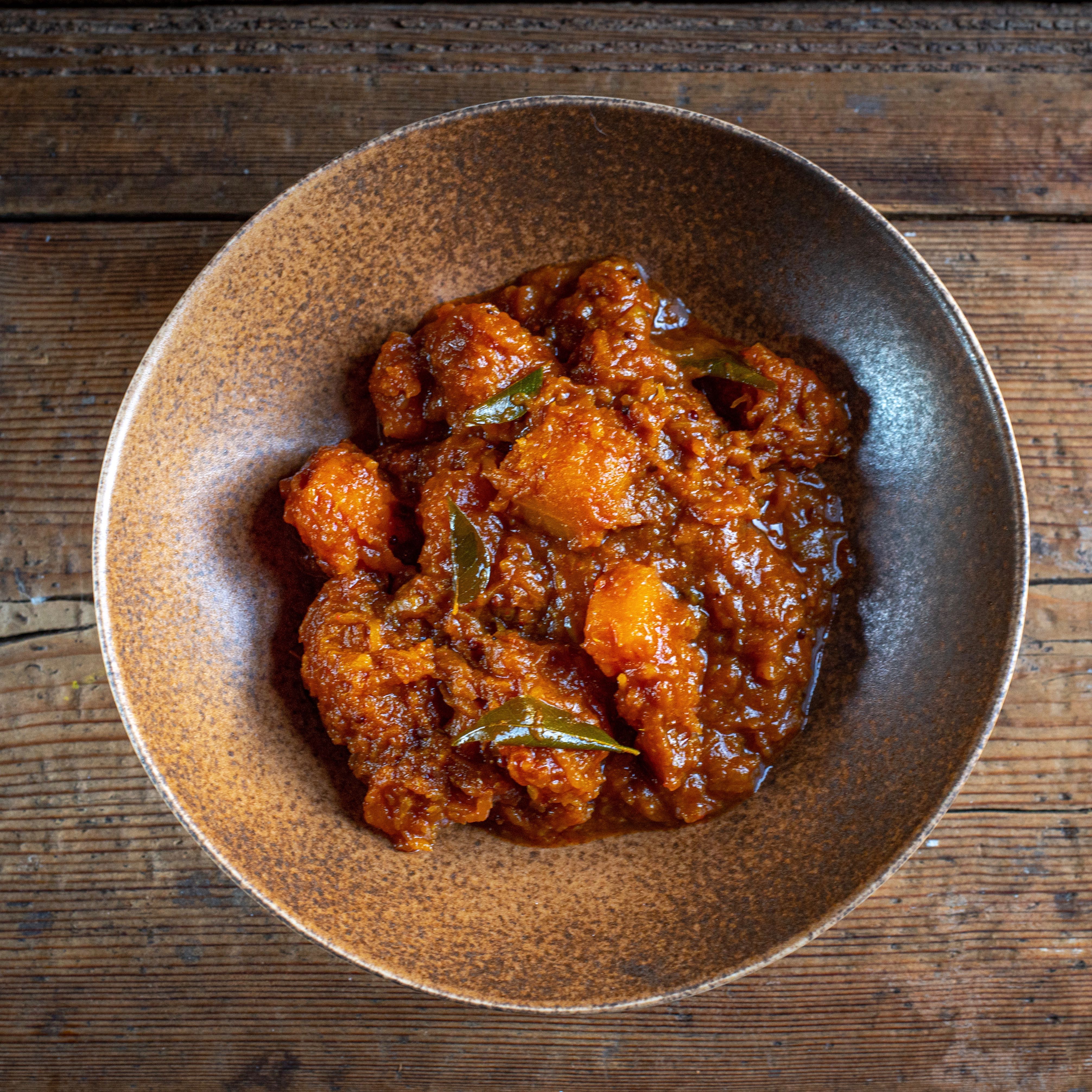 Pumpkin and Butternut squash sour, hot and sweet curry